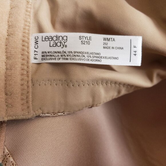 Leading Lady Luxe Side Smoothing Bra Size 44F Nude Underwire - Picture 6 of 7